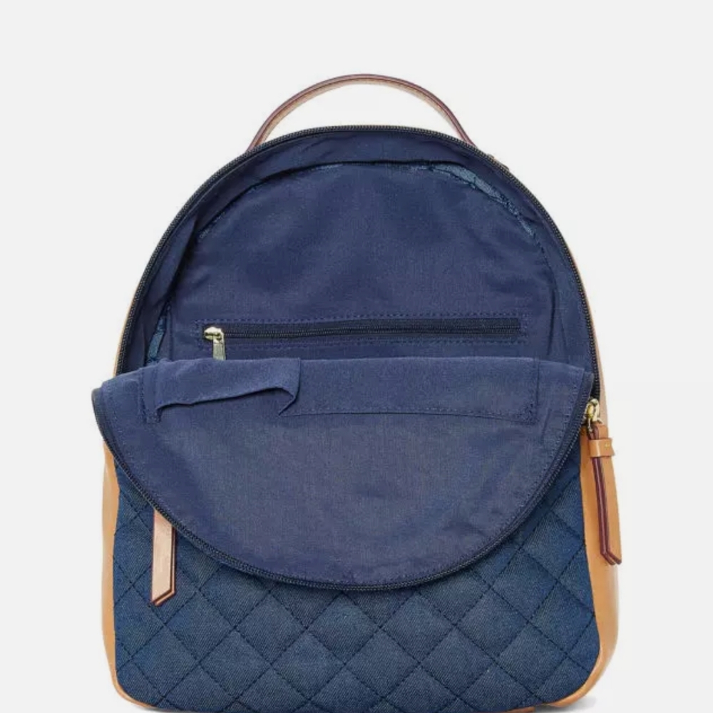 Liz Claiborne Raquel Mini Backpack-  Blue Quilted